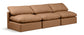 Indulge - Faux Leather 3 Seat Modular Armless Sofa