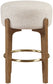 Torino - Backless Counter Stool With Brushed Brown Base (Set of 2)