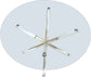 Mercury - Glass Dining Table - Pearl Silver
