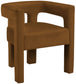 Athena - Velvet Dining Chair - Saddle