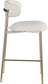 Lupita - Counter Stool With Brushed Gold Frame (Set of 2)