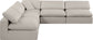 Comfy - 5 Piece Linen Modular Corner Armless Sectional
