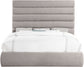 Adam - Linen Fabric Bed With 70.5" Headboard
