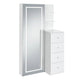 Vancouver - Floor Mirror With Storage - White