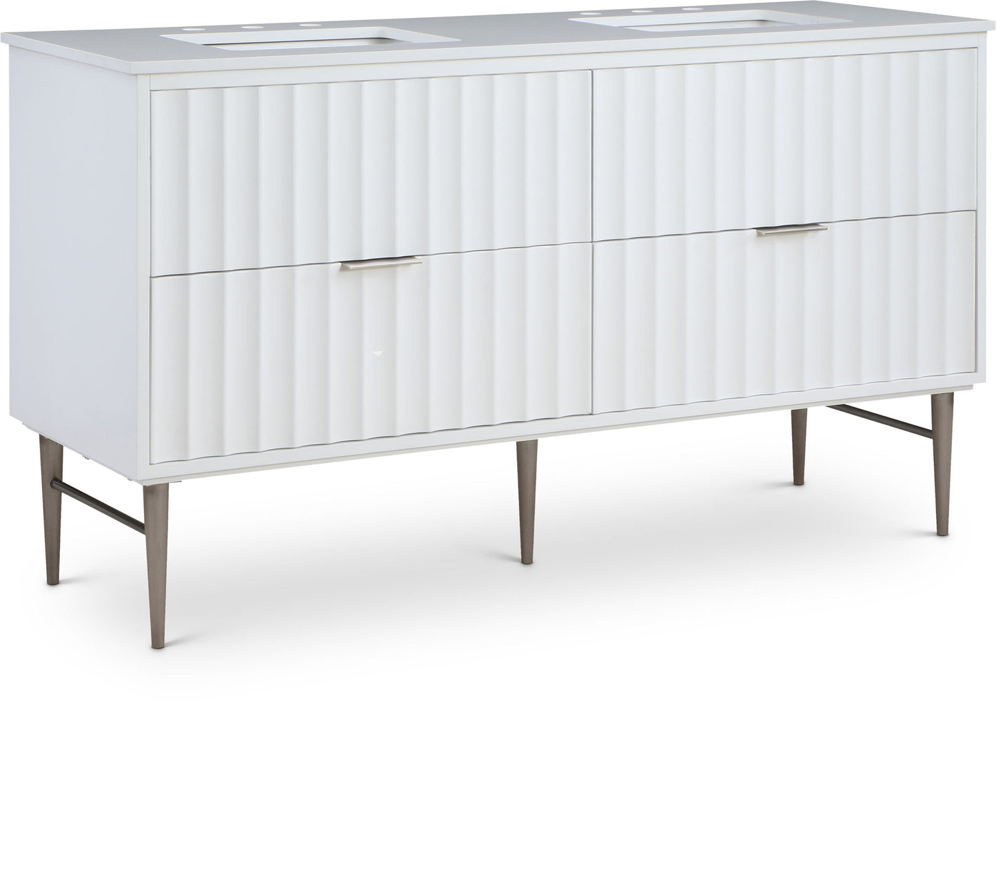 Modernist - Bathroom Vanity With Chrome Legs