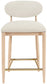 Riccio - Fabric Stool - Natural Frame