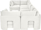 Hammond - Velvet Performance Fabric Upholstered 7 Piece U-Shaped Sectional