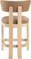 Lavrin - Vegan Leather Counter Stool (Set of 2) - Natural Base