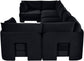 Hammond - Velvet Performance Fabric Upholstered 7 Piece U-Shaped Sectional