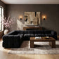 Orin - L-Shaped Velvet 6 Piece Modular Sectional