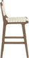 Entwine - Vegan Leather Upholstered Counter Stool - Painted Brown