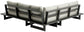 Maldives - Water Resistant Outdoor Patio Sectional With Gray Frame