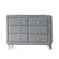 Valda - Dresser - Light Gray Fabric