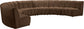 Infinity - 7 Piece Modular Sectional - Brown