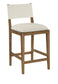 Avon - Linen Textured Performance Fabric Counter Stool