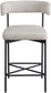 Rivage - Durable Stool With Black Frame (Set of 2)