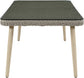 Seacrest - Tempered Glass Top And Wicker Outdoor Patio Dining Table