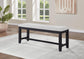 D198 - 6 Piece Dining Room Set (Dining Table, 4 Chairs, Bench) - Black / Dark Brown