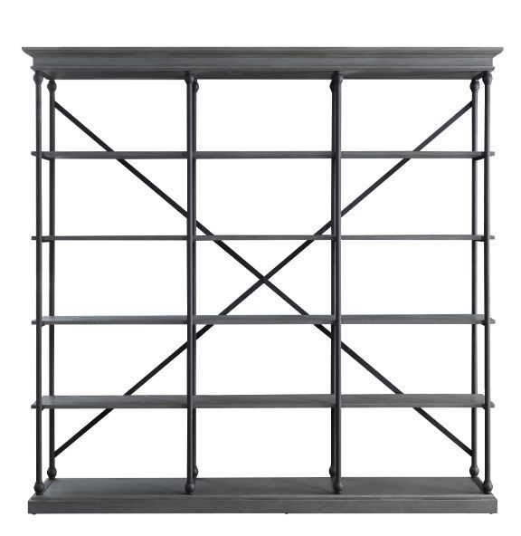 Rukia - 84" Bookshelf - Gray & Black