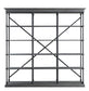 Rukia - 84" Bookshelf - Gray & Black