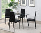 D340 - 5 Piece Dining Room Set (Table, 4 Chairs) - Black