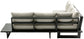 Maldives - Water Resistant Outdoor Patio Sectional With Gray Frame