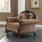 Chateau De Ville - Chair With Pillow (Same Lv01590) - Fabric & Espresso