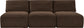 Shaggy - 3 Seat Modular Armless Sofa