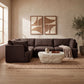 Hammond - Velvet Performance Fabric Upholstered 4 Piece Sectional