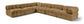 Orin - Velvet 6 Piece Modular L-Shaped Sectional