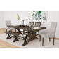 Yellowstone - Dining Bench With Metal Bar Cross - Medium Brown