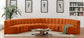 Arc - Velvet 8 Piece U-Shaped Modular Sofa
