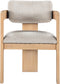 Sacha - Linen Dining Chair With Natural Base (Set of 2)