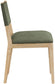 Avon - Linen Textured Performance Fabric Upholstered Dining Side Chair (Set of 2)