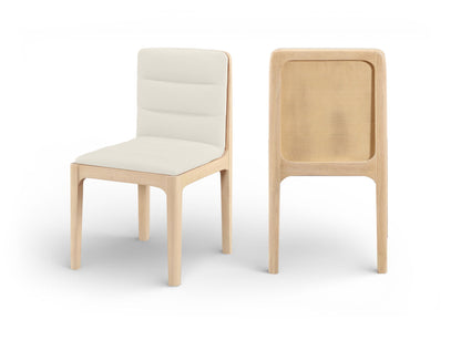 Ellis - Vegan Leather Upholstered Dining Chair (Set of 2) - Natural Base