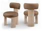 Atelier - Vegan Leather Upholstered Dining Chair (Set of 2) - Painted Natural Frame