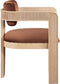 Sacha - Velvet Dining Chair With Natural Base (Set of 2)