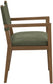 Avon - Linen Textured Performance Fabric Dining Arm Chair