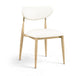 Ronda - Vegan Leather Upholstered Dining Side Chair - Natural Legs