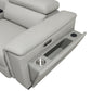 U25 - 3 Piece Power Reclining Sectional With Bluetooth Speaker, Wireless Charger, And Fridge - Gray