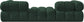 Ames - 3 Piece Boucle Modular Sofa With 1 Backless Seat