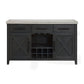Axel - Server - Light Gray / Espresso