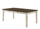 Fedele - Dining Table - Weathered Oak & Cream