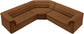Cascade - Velvet Modular Sectional - Saddle