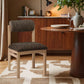 Roundhill - Fabric Dining Chair (Set of 2) - Natural Frame