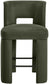 Zuno - Velvet Performance Fabric Upholstered Counter Stool (Set of 2)