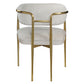 Zayn - Arm Chair (Set of 2) - Beige Chenille & Gold