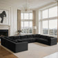 Shaggy - 9 Piece Modular U-Shaped Sectional
