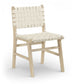 Entwine - Vegan Leather Upholstered Dining Chair - Painted Natural