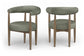 Sable - Vegan Leather Upholstered Dining Chair (Set of 2) - Brown Base